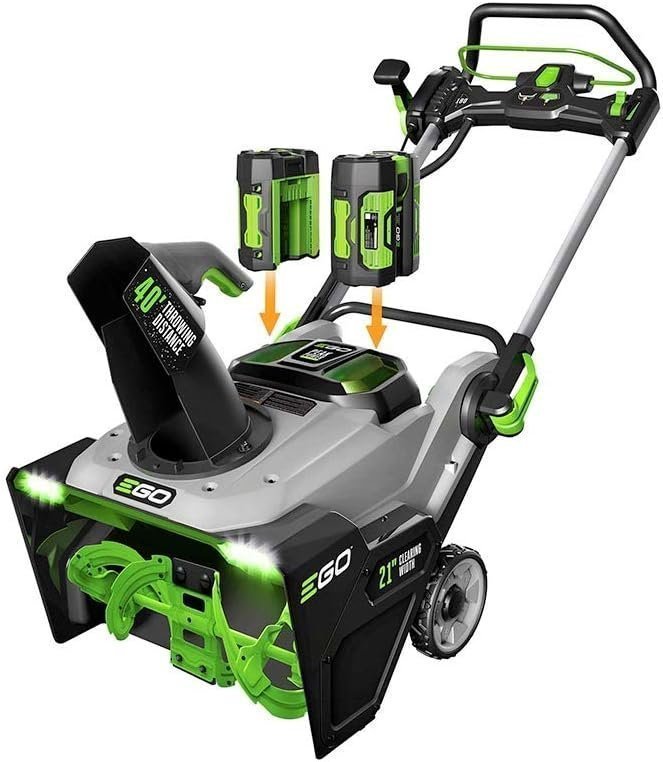 EGO Power+ SNT2405 24-Inch 56V Self-Propelled 2-Stage Cordless Electric Snow Blower with (2) 7.5Ah Batteries &amp; Dual-Port Charger