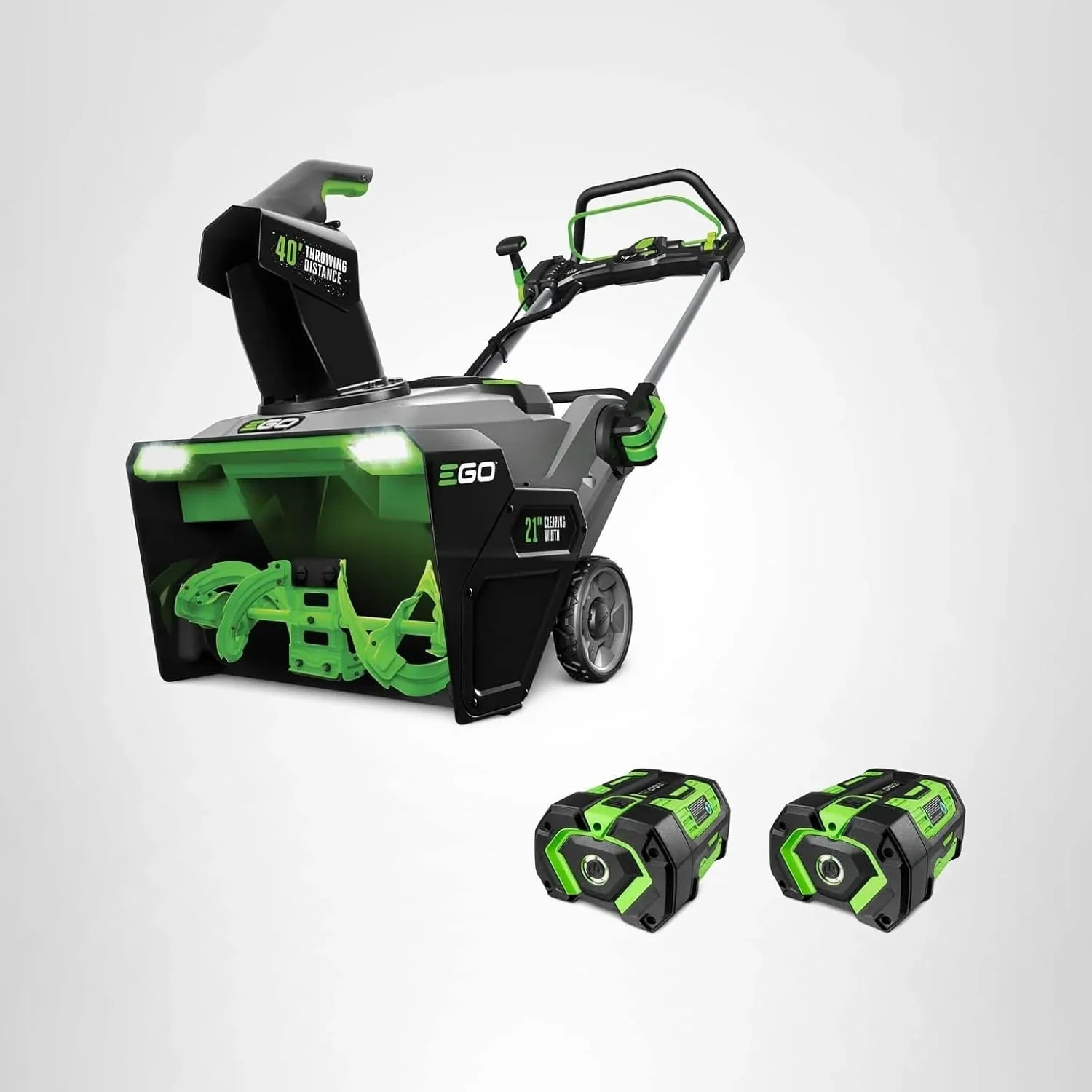 EGO Power+ SNT2405 24-Inch 56V Self-Propelled 2-Stage Cordless Electric Snow Blower with (2) 7.5Ah Batteries &amp; Dual-Port Charger