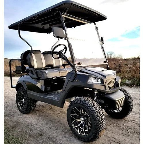 48V Electric 4-Seater Golf Cart – Flip Seat Design, Street &amp; Off-Road Ready
